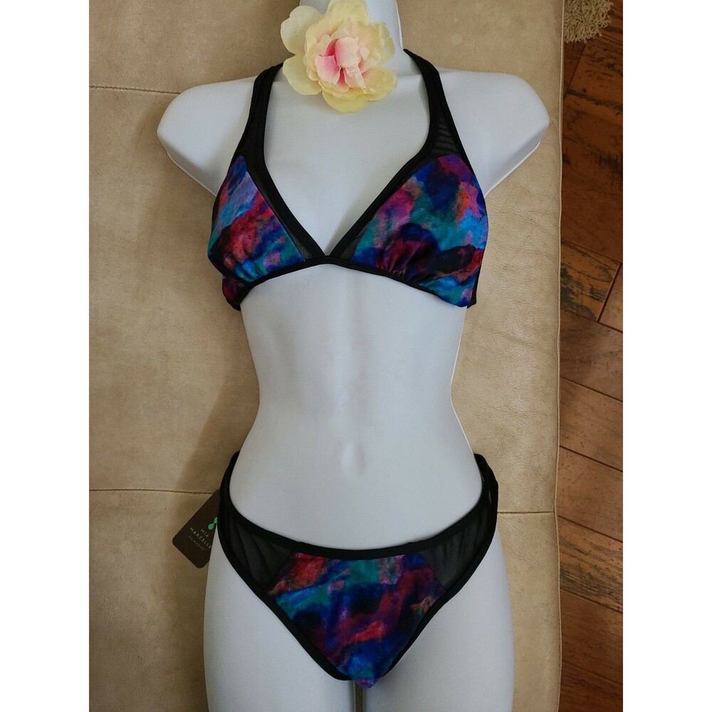 Mia Marcelle 2Pc Swim Bikini Set Scrunce butt NWT XLarge